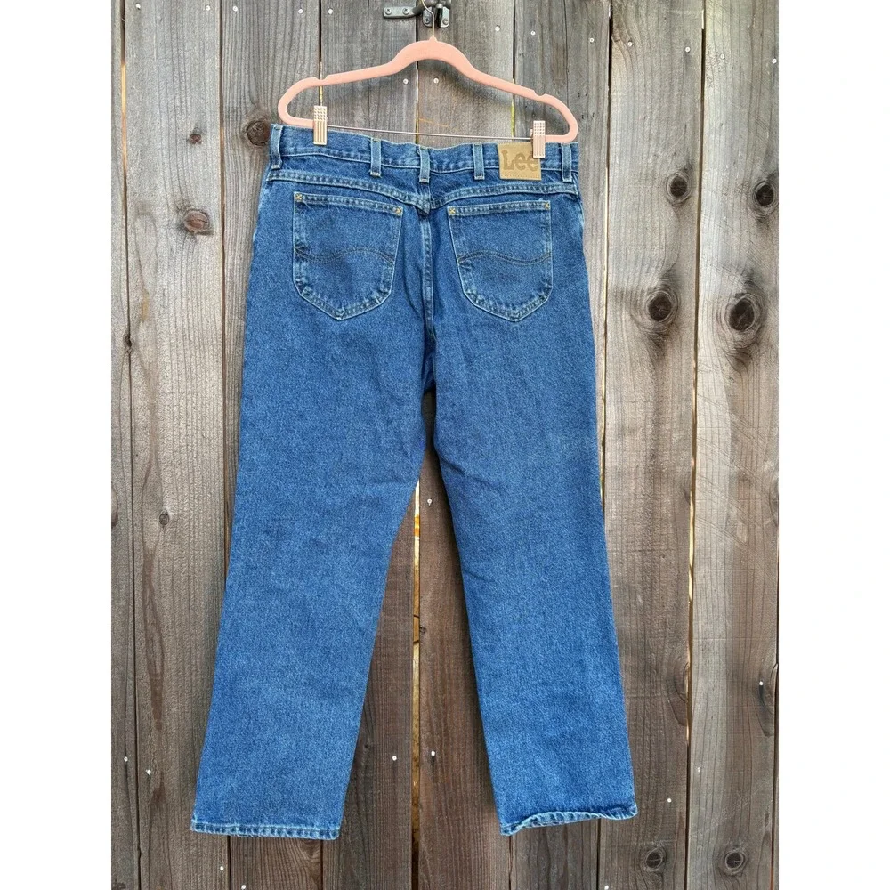 Lee Jeans Mens Vintage 1997 Relaxed‎ Fit Blue Denim Pants Size 36x30 - Picture 2 of 6